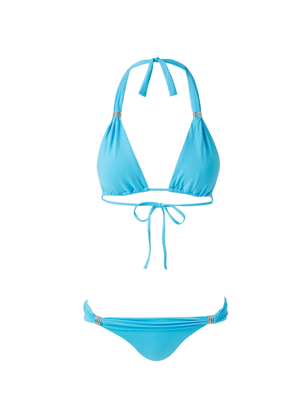 Melissa Odabash Grenada Aqua Bar Trim Halterneck Bikini Official Website