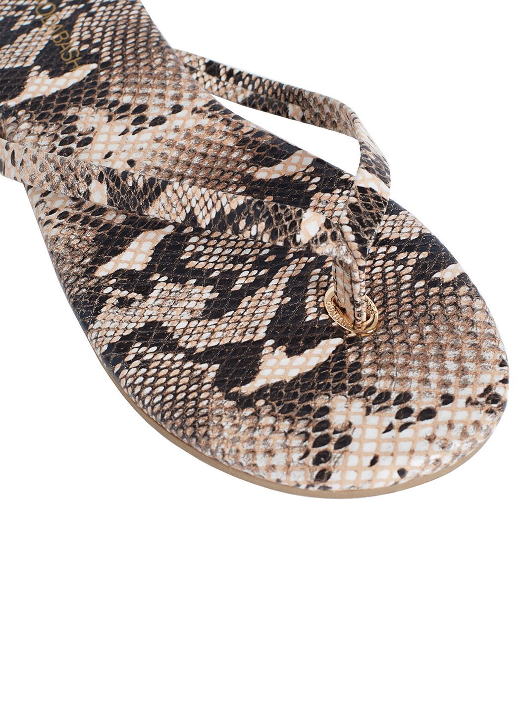 Snake print flip sales flops