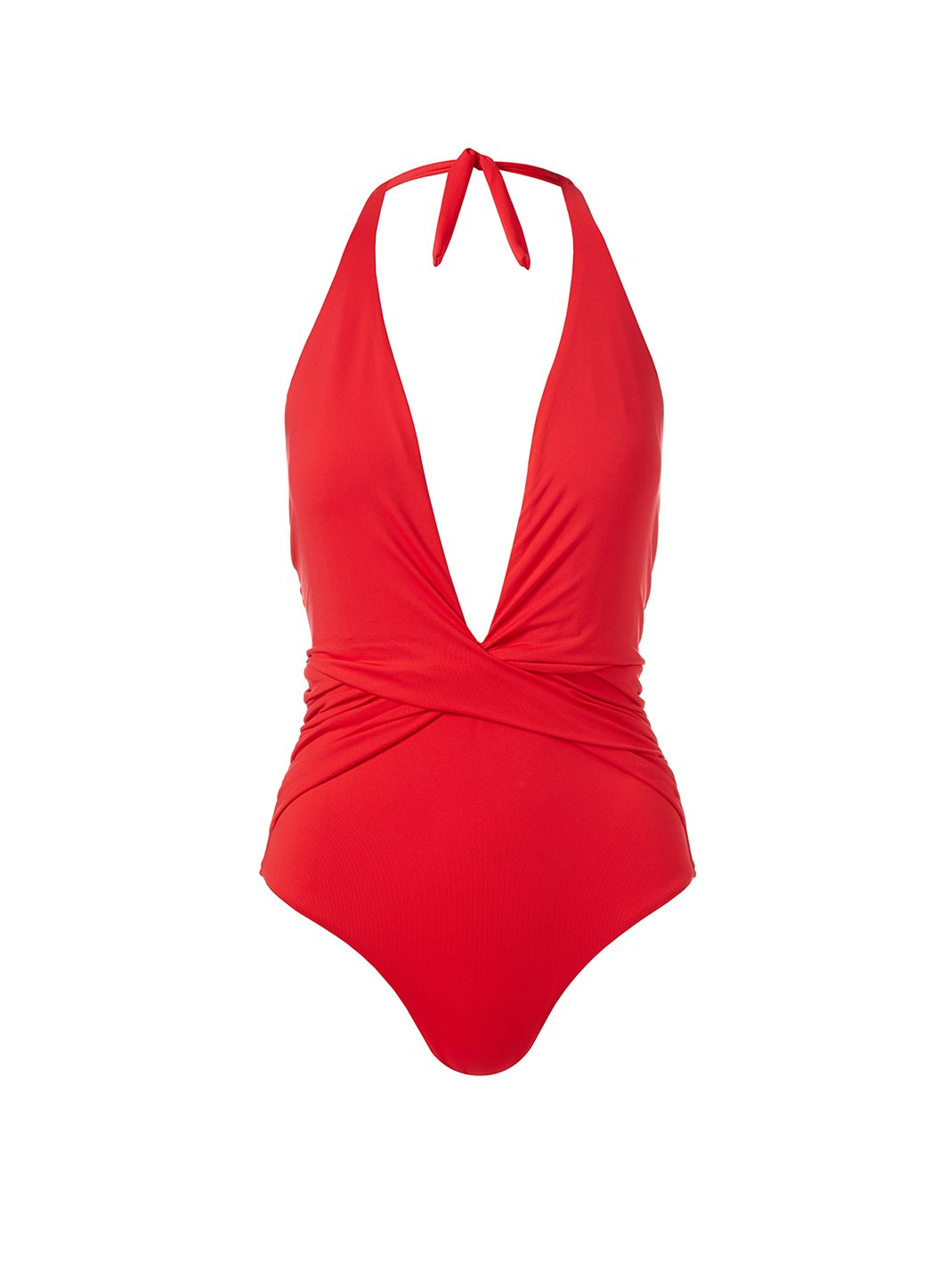 Medium Bathing Suit Tomato Red Wrap Around Swimsuit Classic Womens Swi –  hisOpal art~swimwear~fashion