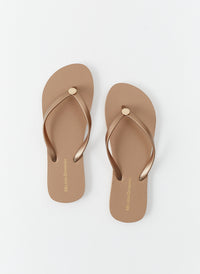 flip flops bronze