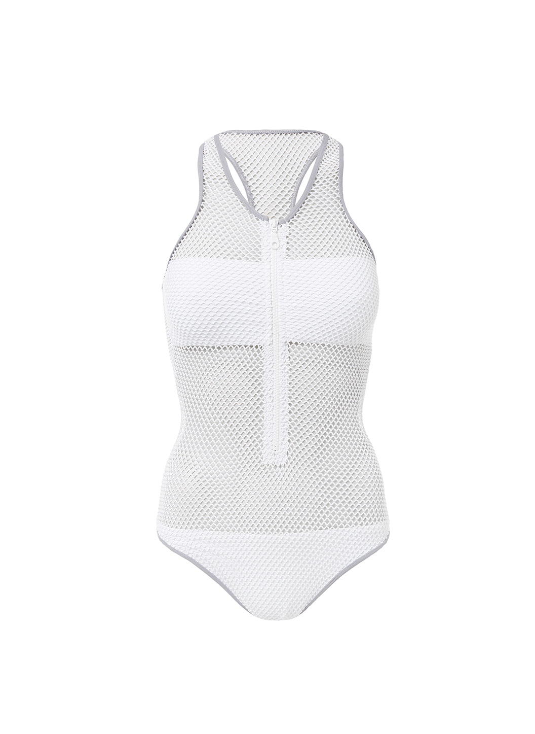 Grey and white swimsuit online