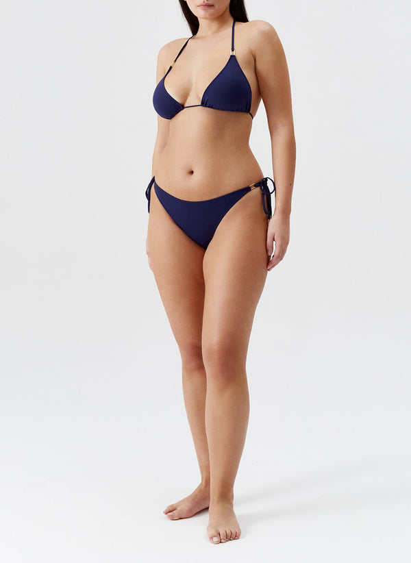 Cancun Navy Triangle Bikini Top Melissa Odabash