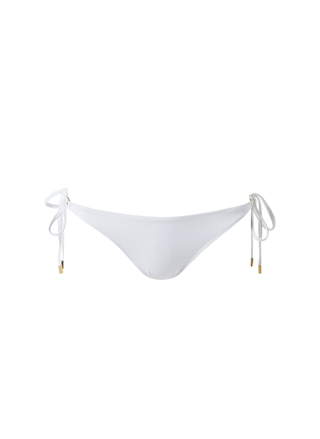 Melissa Odabash Hamptons White Ridges Over The Shoulder Bikini Top