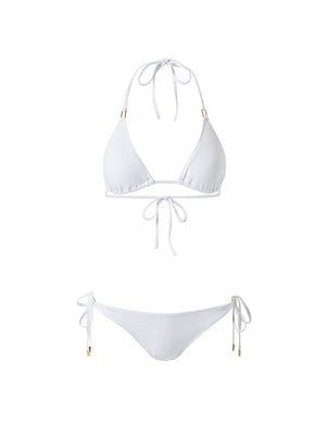 Cancun White Classic Triangle Bikini | Melissa Odabash