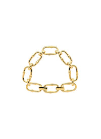 Gold statement chain bracelet