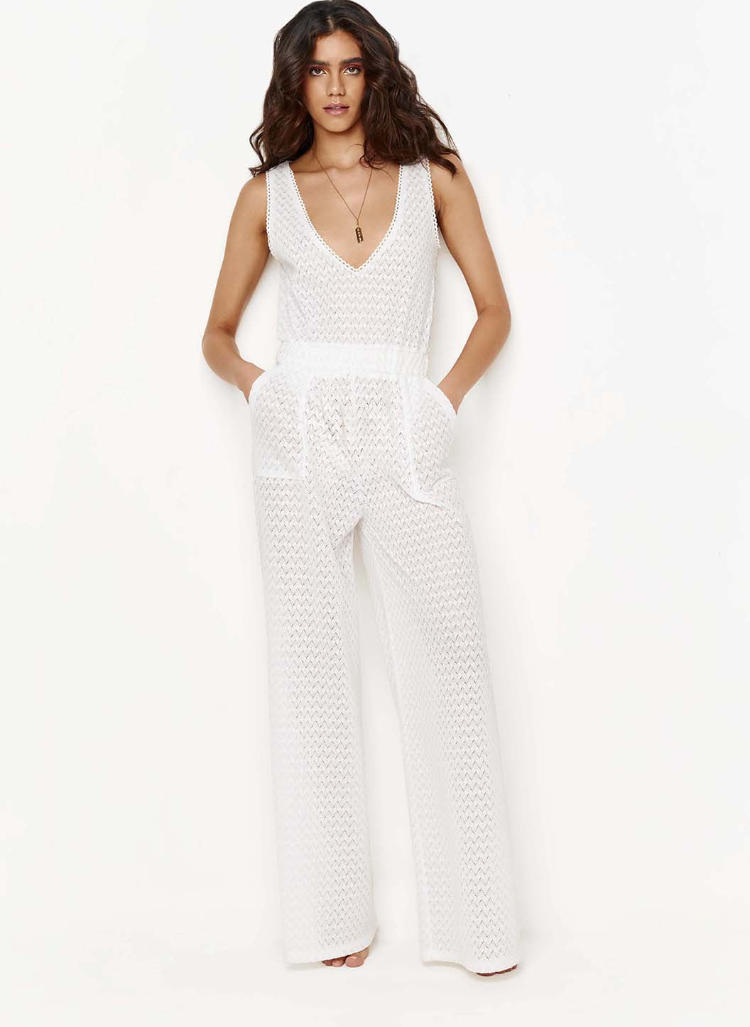 Gracie White Jumpsuit Official Site