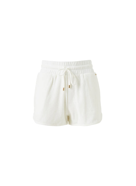 ToBeInStyle Women's Cotton-Spandex Blend 12 Outseam Shorts XL, White 