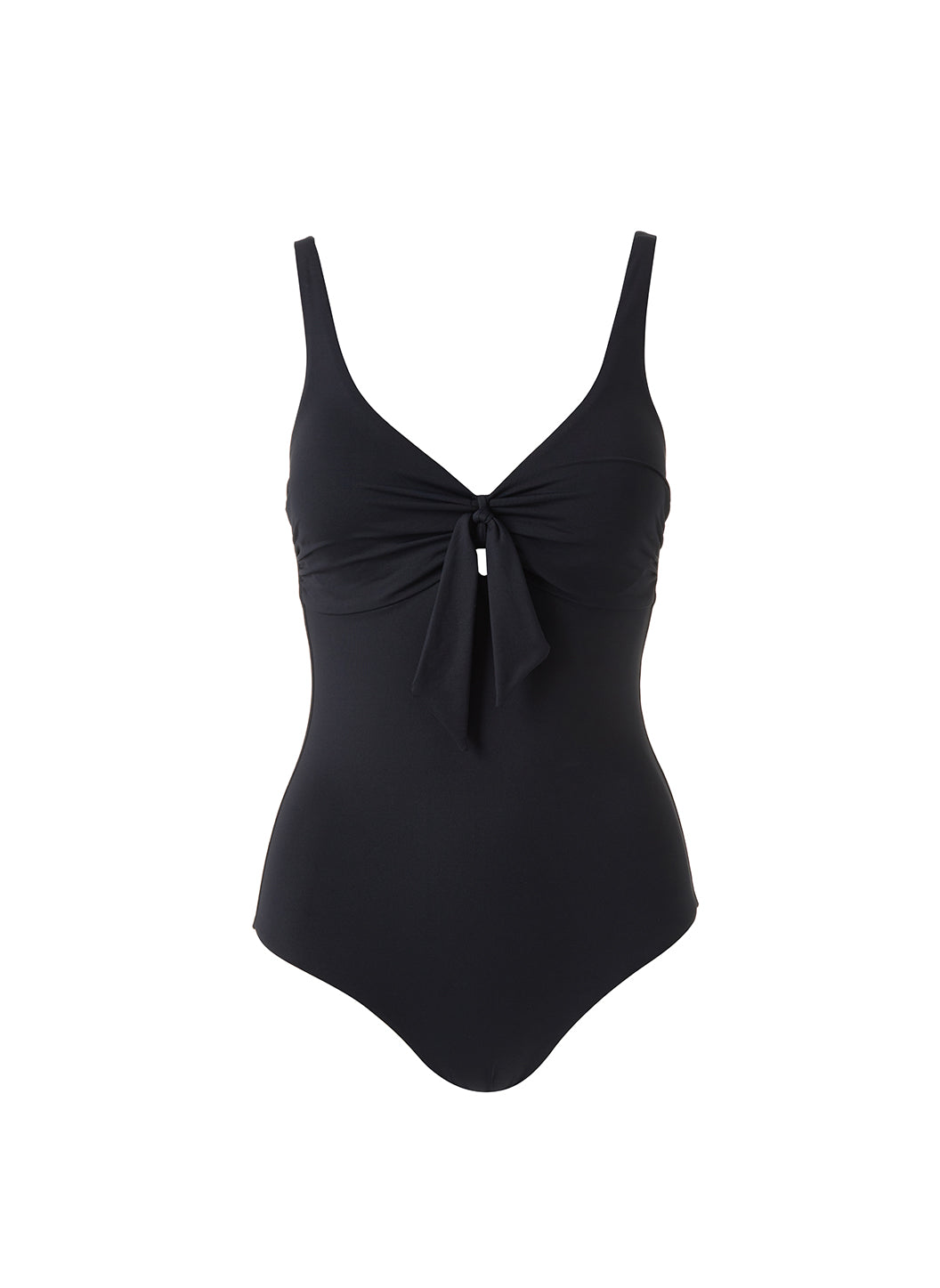 St Lucia Black Rectangle Trim Over The Shoulder Swimsuit