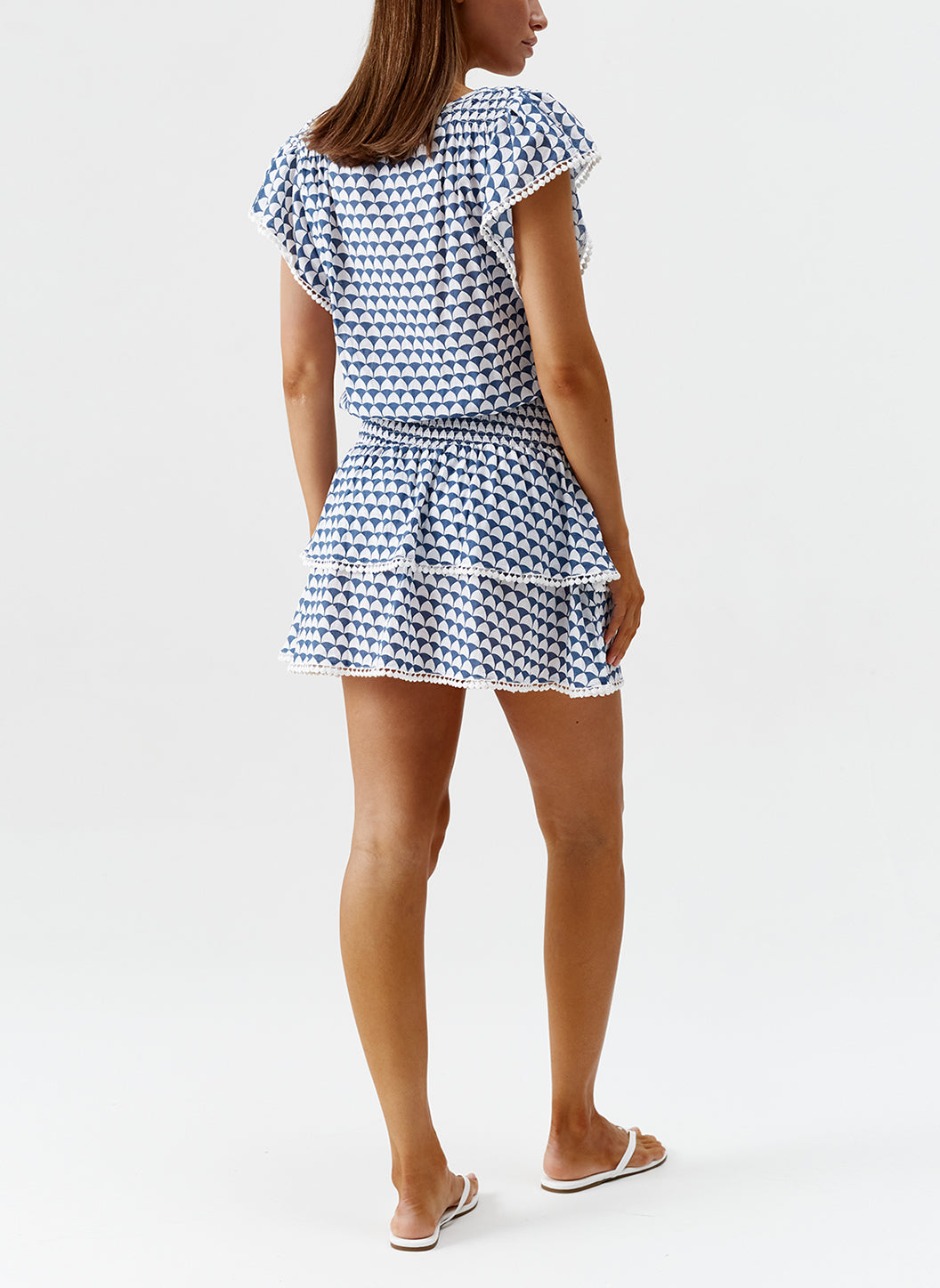 Exclusive Sarah Amalfi Tiered Skirt Short Dress | Melissa Odabash