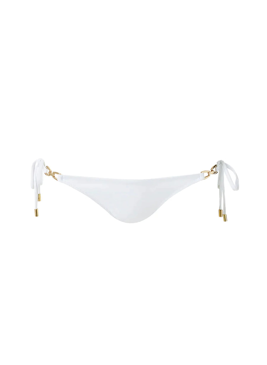 Melissa Odabash Bahamas White Tie Side Bikini Bottom | Official Website
