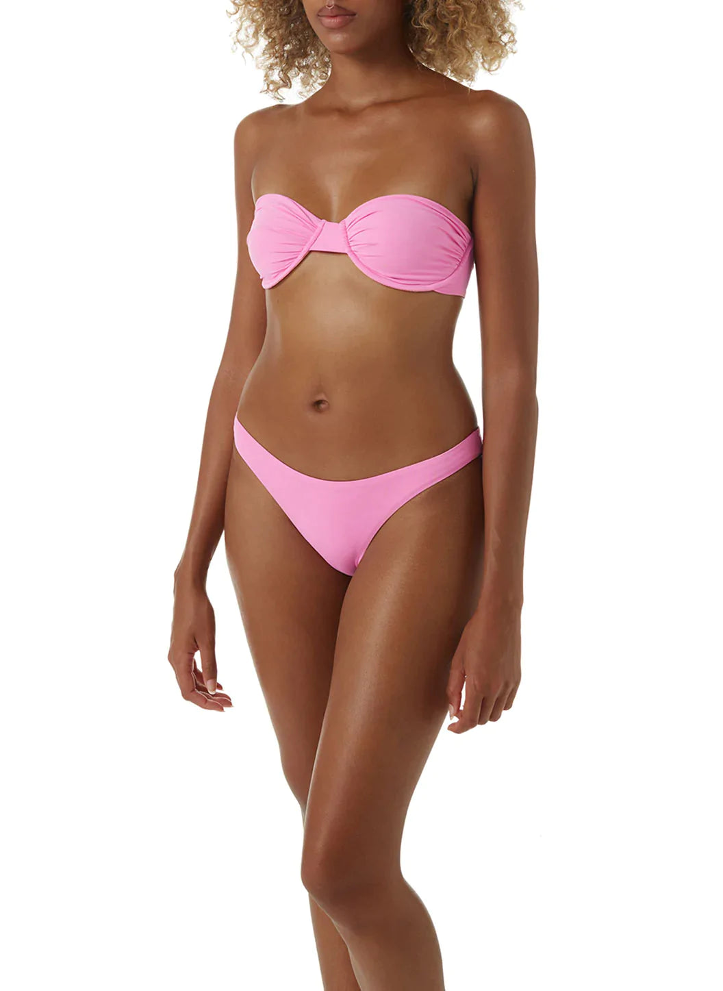 Tortola bandeau bikini top in pink - Melissa Odabash