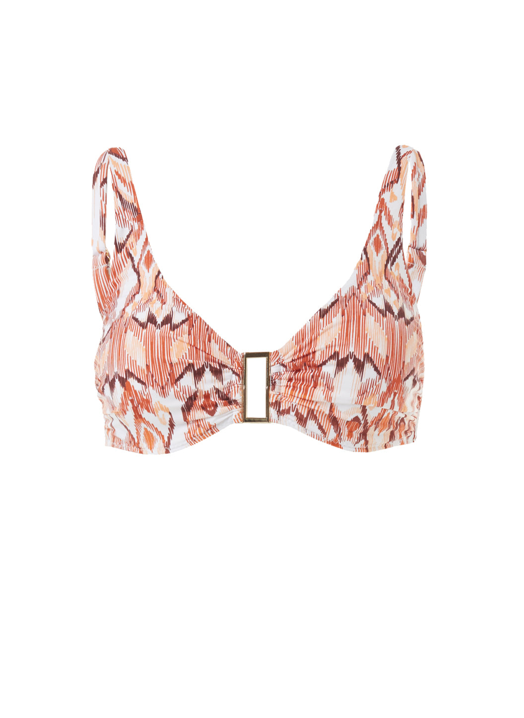 Belair Ikat Over The Shoulder Supportive Bikini Top