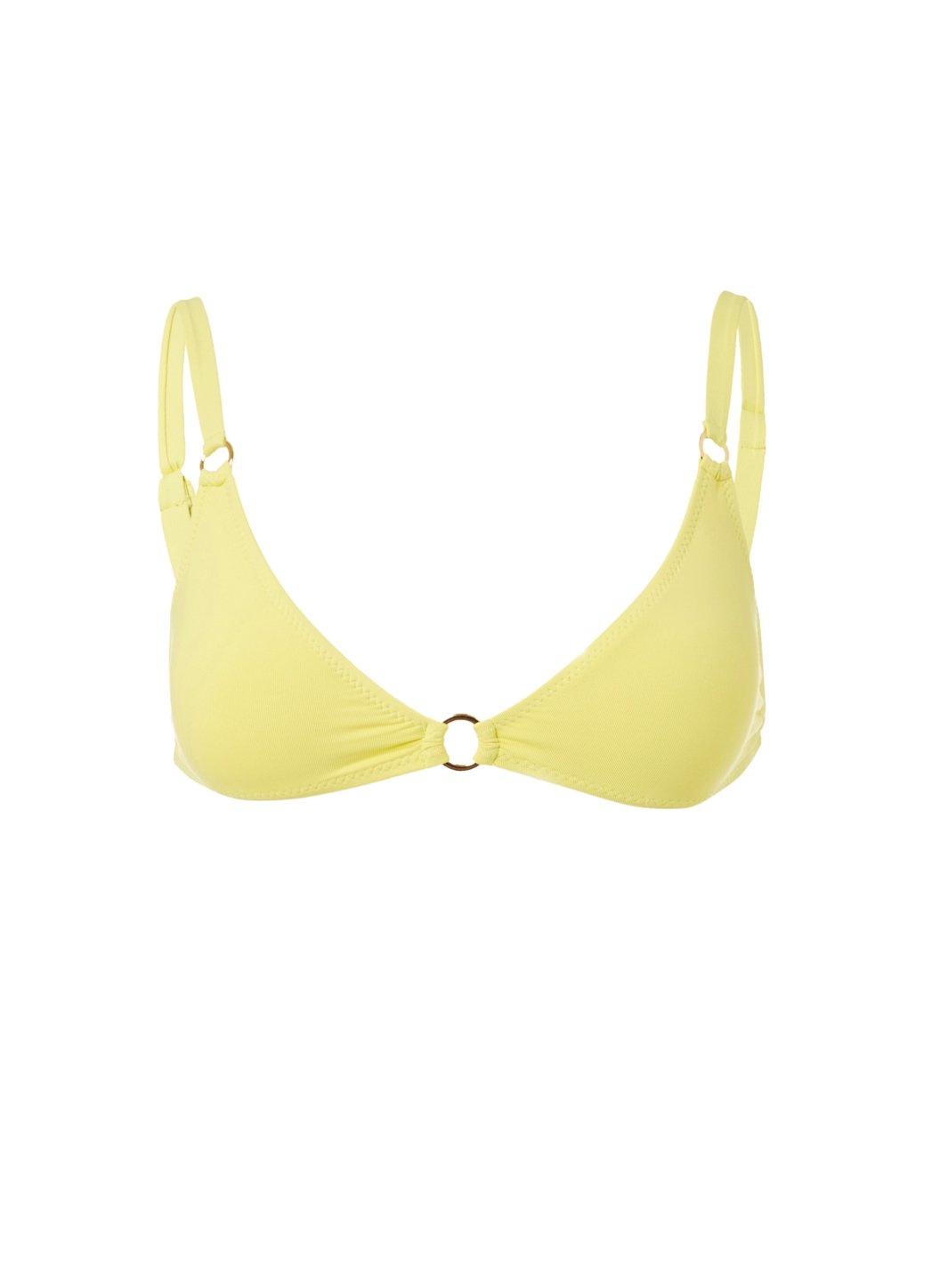 Montenegro Yellow Bralette Ring Bikini Top