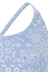 Baby Vicky Blue Paisley/White Reversible Swimsuit