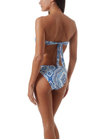 barbados blue paisley underwired cup bandeau bikini model_B