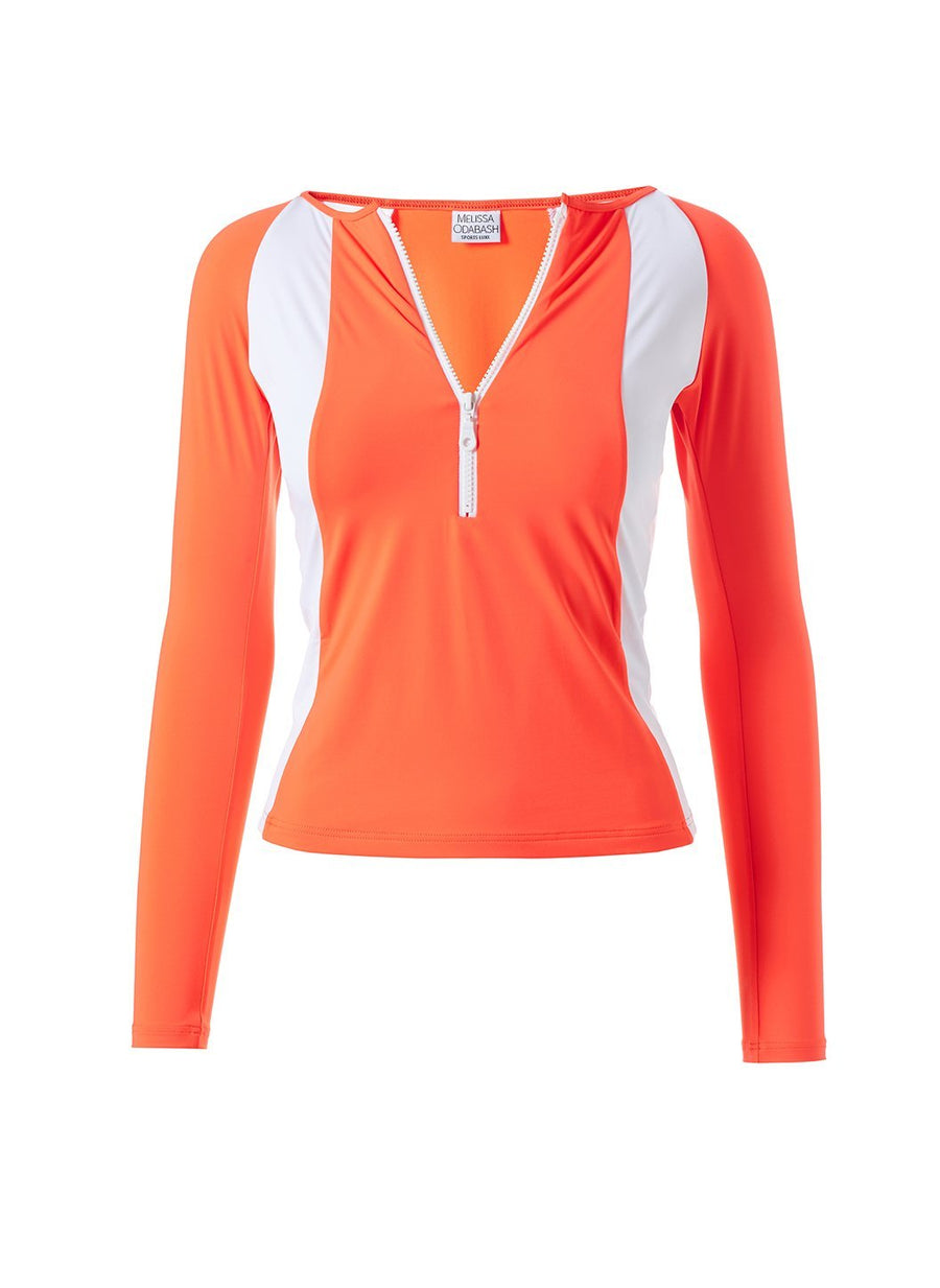 bondi-orange-eco-long-sleeve-bikini-top