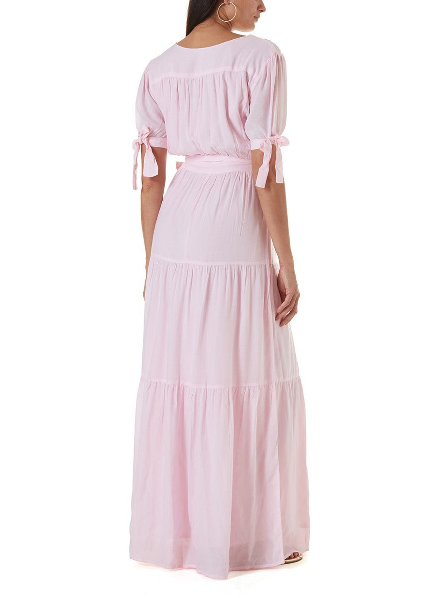 emily blush long dress 