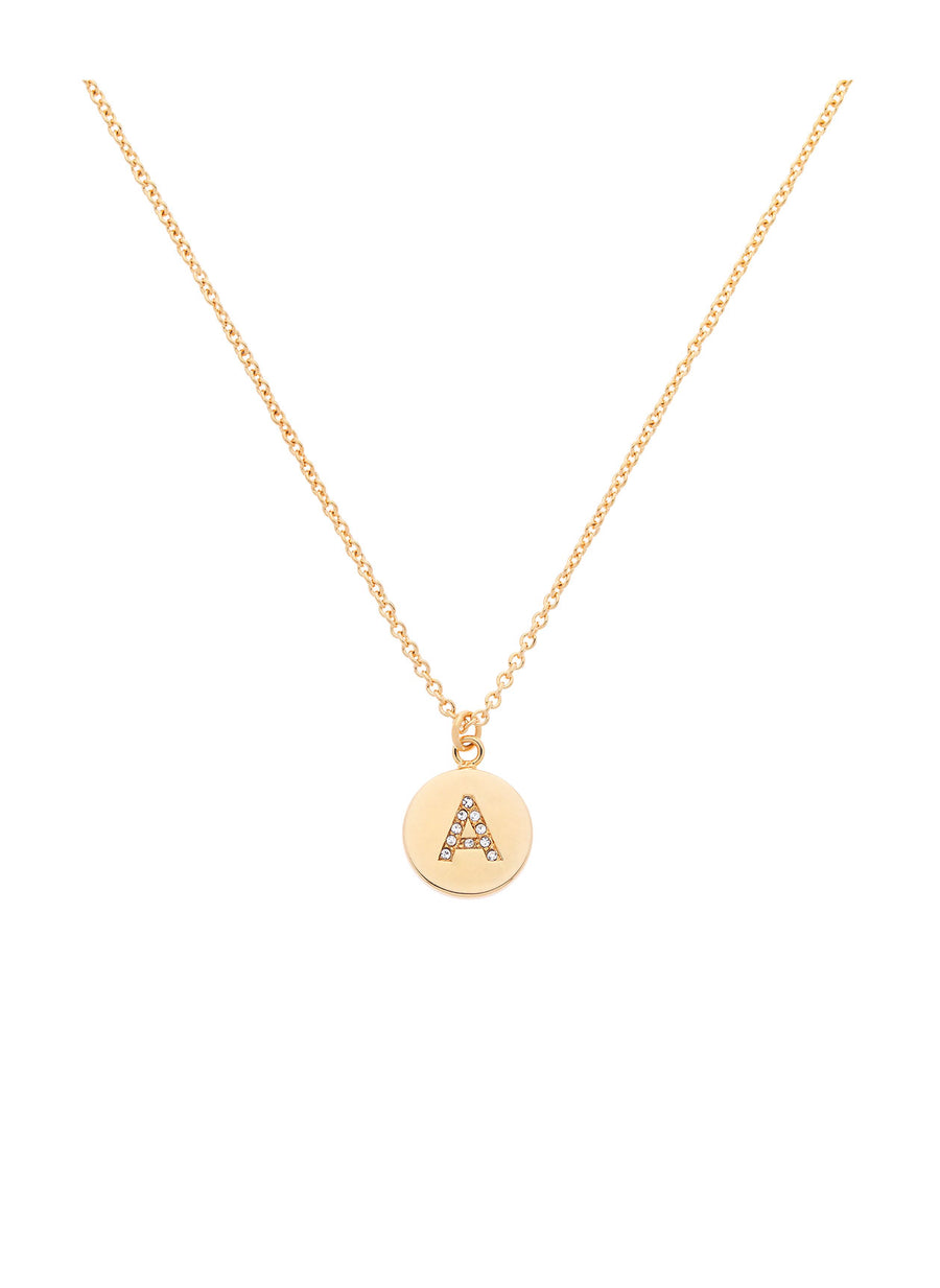 Gold Swarovski Letter 'A' Pendant