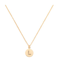 Gold Swarovski Letter 'L' Pendant