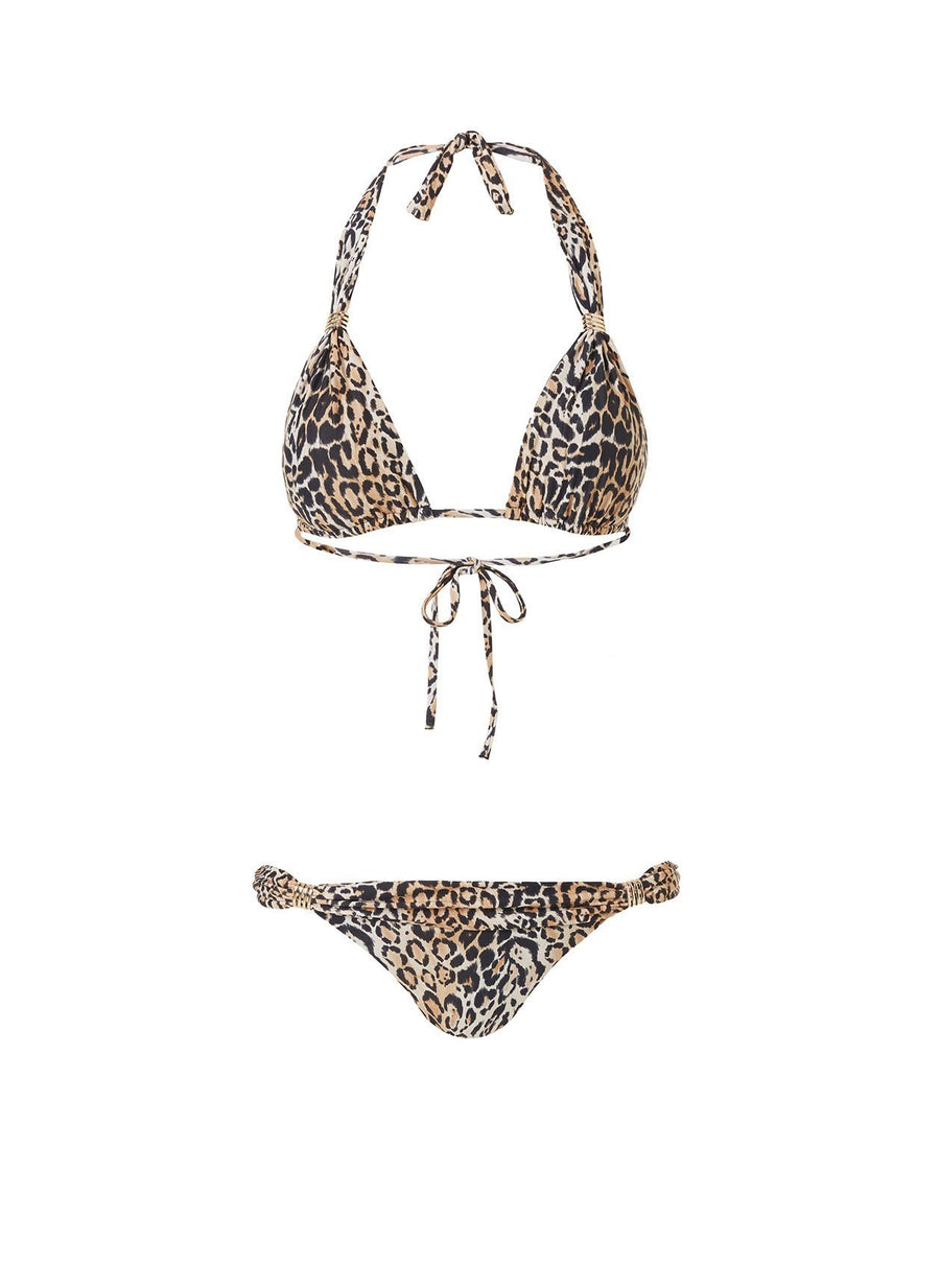 Grenada Cheetah Adjustable Halterneck Bikini