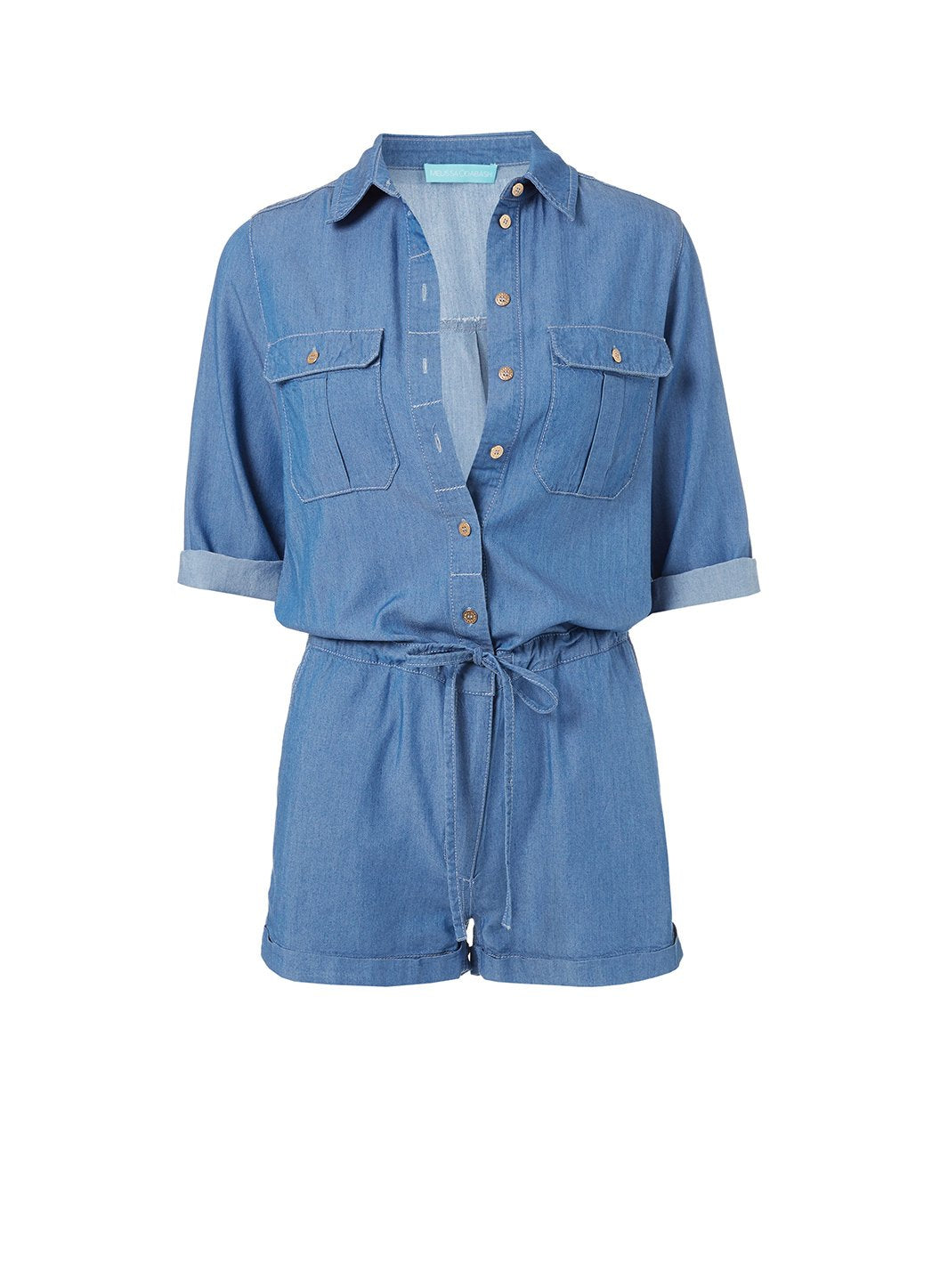 Denim utility playsuit on sale