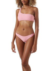 toulouse blush ribbed one shoulder bikini model_F