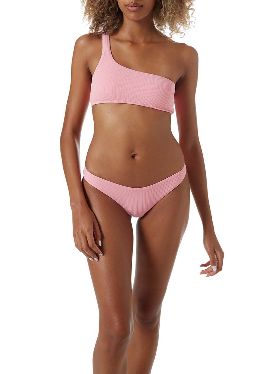 toulouse blush ribbed one shoulder bikini model_P