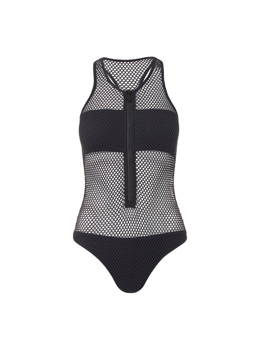 Zuma Black Sports Zip Up Racerback One Piece Swimsuit Official Site